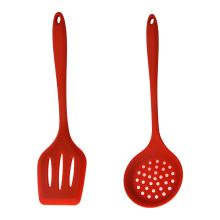 BPA-fri silikoneøse, varmebestandig, lugtbestandig, non-stick belægning, venligt køkkenredskab med langt skaft og problemfrit design.