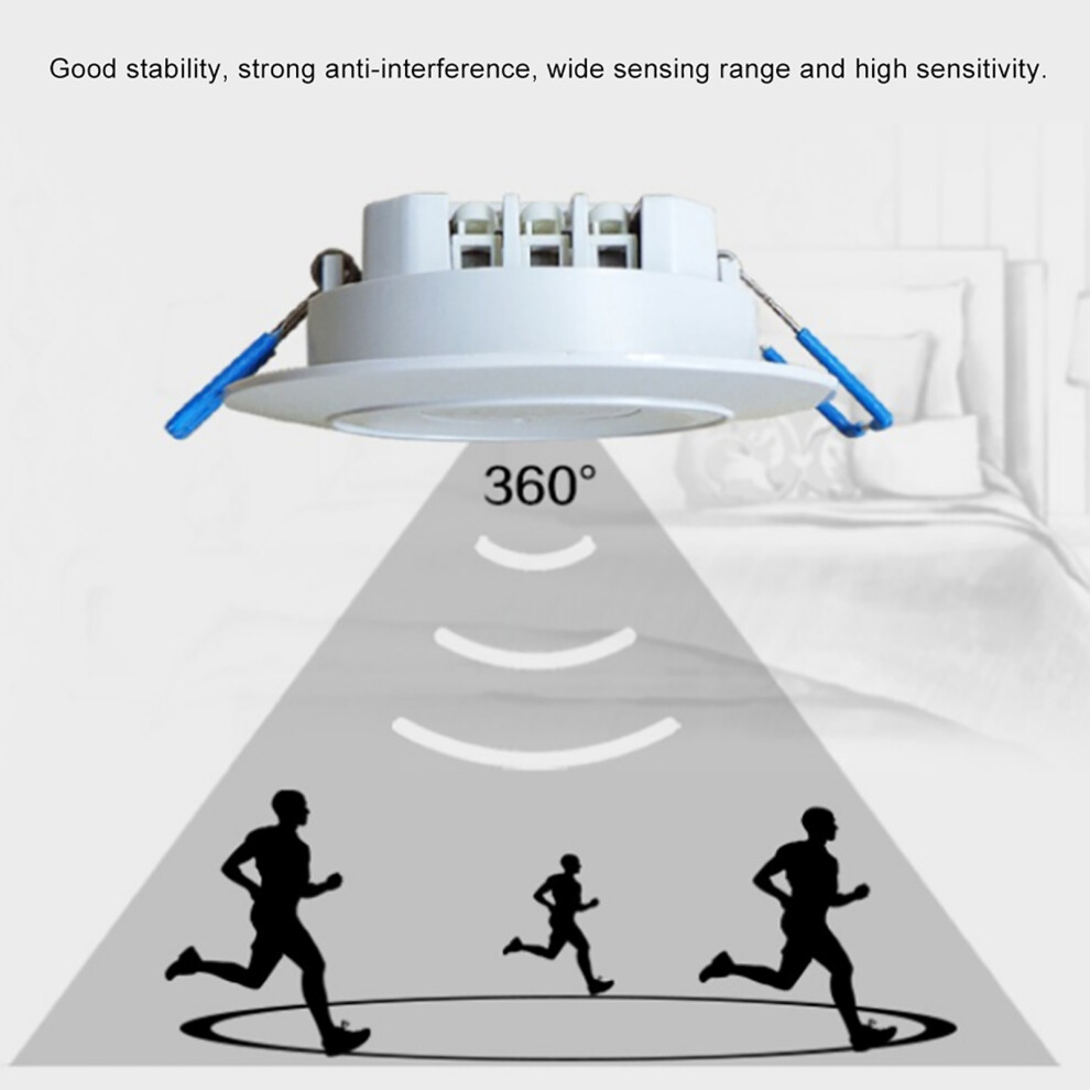Ceiling Mount Microwave Motion Detector Light Switch Ac110â240V 3.7Ghz 4991362351274