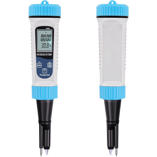 5 in 1 Meter Acidity Tester Digital Meter for Water/Temp Tester Accuracy for Testing 1
