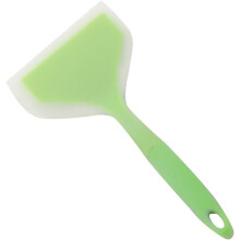 Espátula de silicone com cabo curto para panquecas, resistente ao calor e flexível, ideal para fritar em superfícies antiaderentes. Fácil de