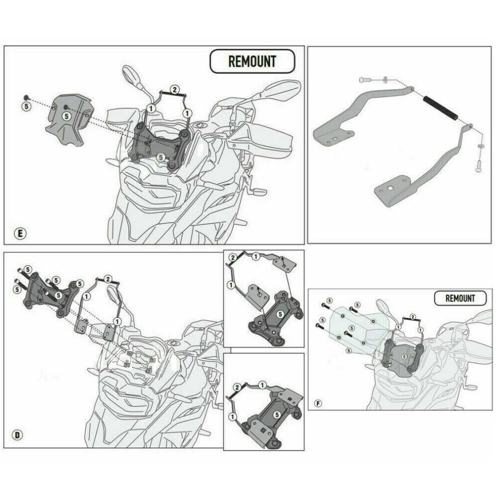 Motorcycle Phone Bracket Stand 12Mm For F750gs F850gs 2018-2019 8131362349161