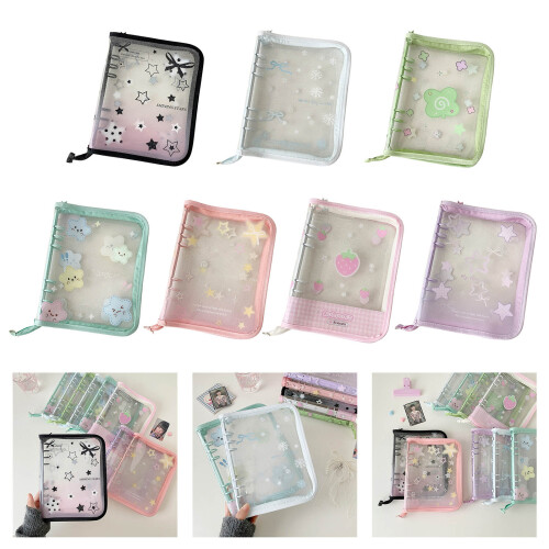 Clear Protective Photo Card Storage Book Binder Cover with-P 2