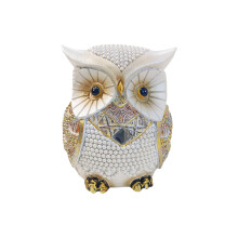 Owl Statue Home Decors Owl Figurine for-White