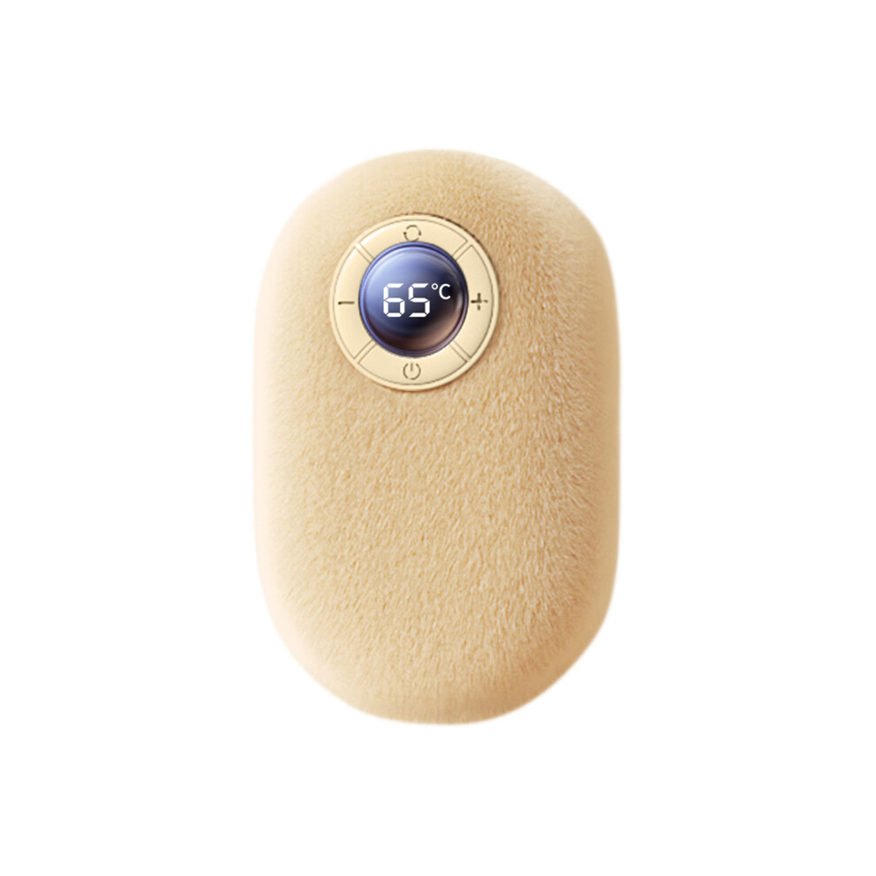 White Multifunctional Rechargeable Hand Warmer With Velvets