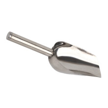 Pelle à glace en acier inoxydable, robuste et durable, avec poignée ergonomique, finition miroir polie à l'intérieur comme à l'extérieur,