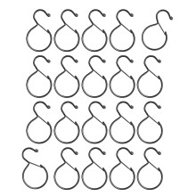 Metal S Hook Sturdy Spring Clasp Rustproof for Home Kitchen-20