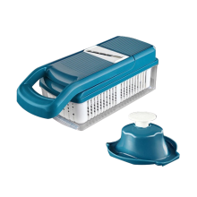 Multifunctionele groentesnijder voor salades, veilige mandoline met verstelbare dikte en antislipvoet, keukenhulpje (voor snelle