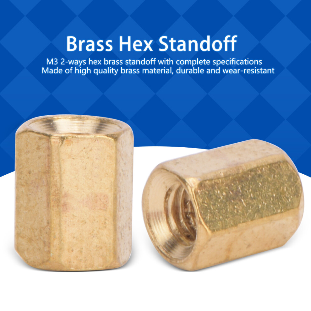Brass M3 Standoff Assortment Pack 200Pcs, Sizes 5-50Mm 4971362354901