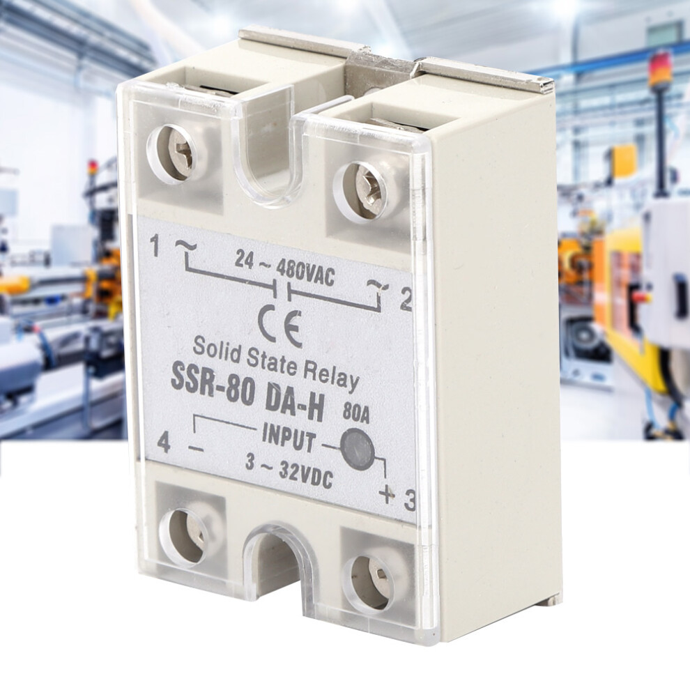 Heavy Duty Solid State Relay Dc Ac Ssr 80A Non Contact 24-480Vac 4971362354734