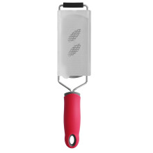 Multifunktionale Küchenreibe, Edelstahlreibe für Käse, Gemüse und Zitronenschale, ergonomischer Griff, platzsparendes Design