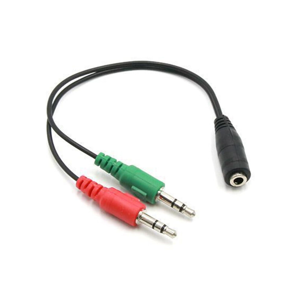 Headsets Microphone Splitter Cable For Pc 3.5Mm Headphones Sound Adapter Converter 3.5Mm Female To Double 3.5Mm Male 9323874019932