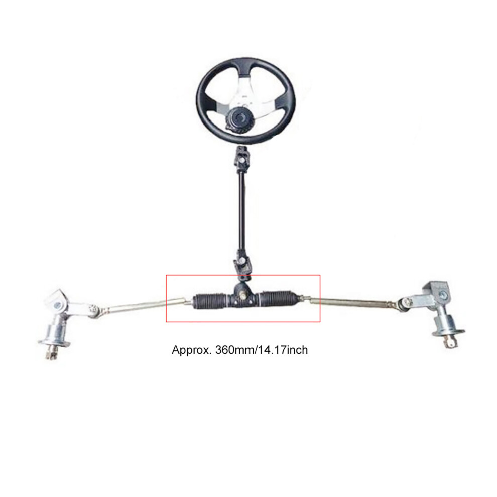 Durable 360Mm Ss Steering Gear Shaft For Diy Atv Utv Enhancements 8051362355033