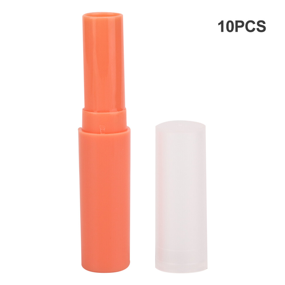 10pcs PP Lip Balm Tube 3g DIY Lipstick Containers Orange, Pink, Green-image-OPC-PN277MX-NEW