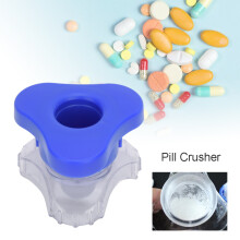Portable ABS Plastic Tablet Grinder Manual Pill Crusher for Home Use 150ml