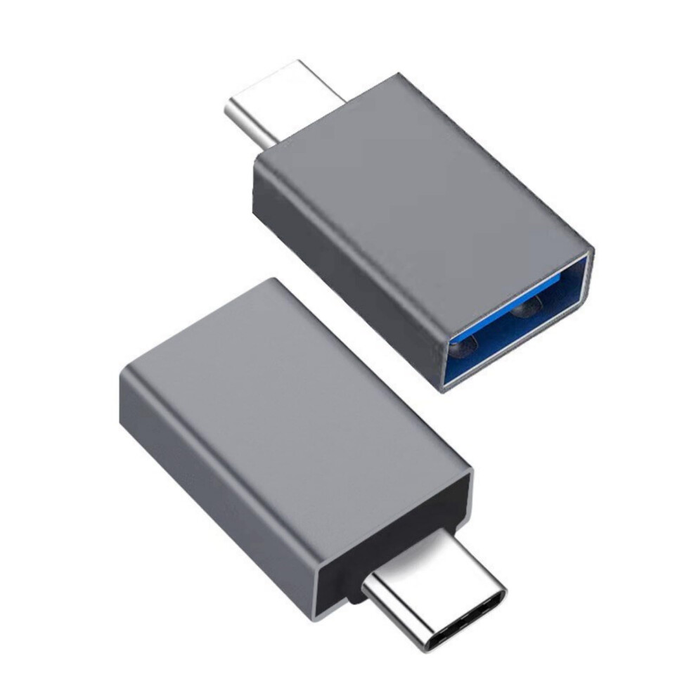Usb C To Usb Adapter Type C Male To Usb3.0 Female Converter For Phone Tablets Laptops Charging 5Gbps Data Transfer Otg Adapter Grey 9339159285077