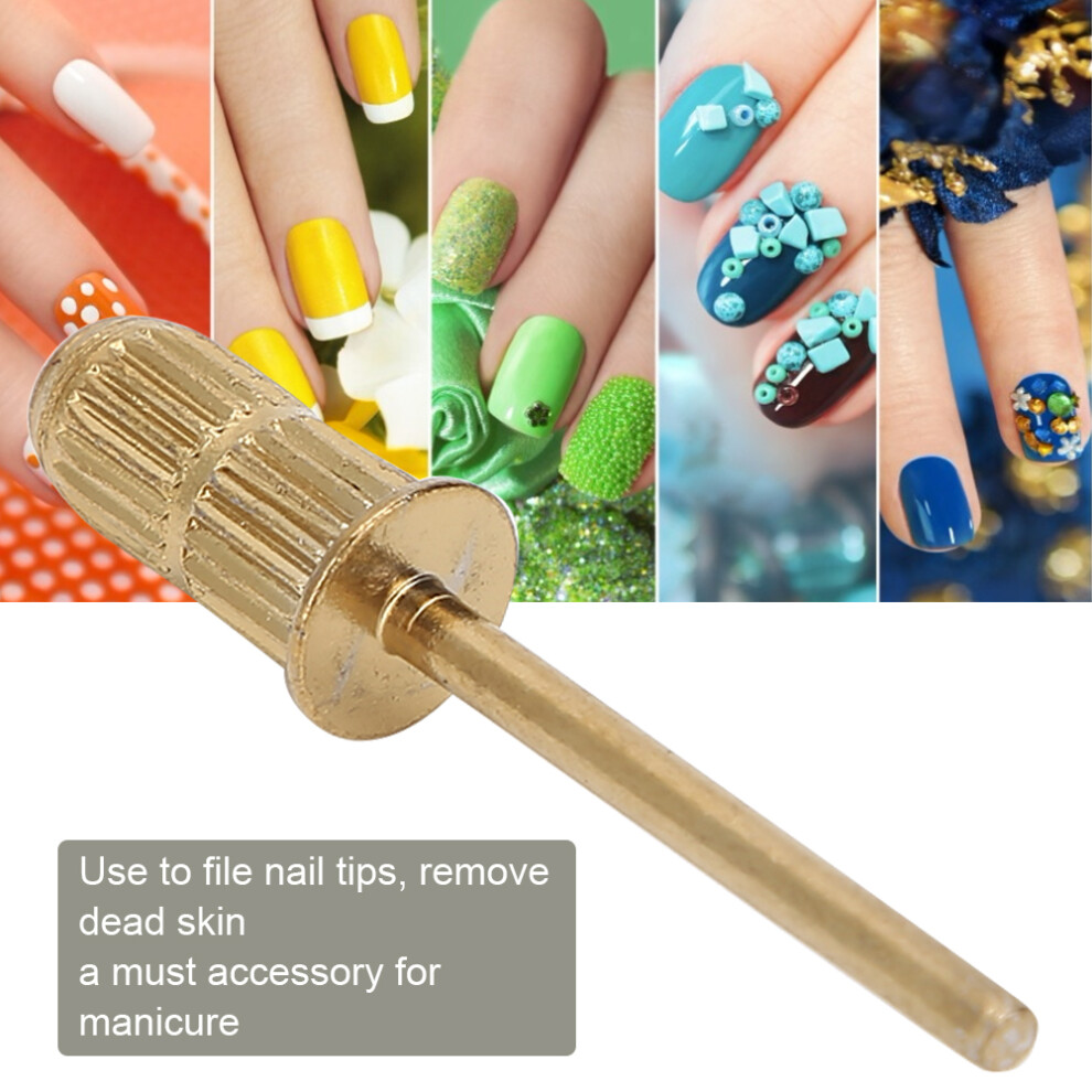 Gold/Silver 10Pcs Nail Sanding Band Mandrel Electric Drill Accessories, 2.35Mm &