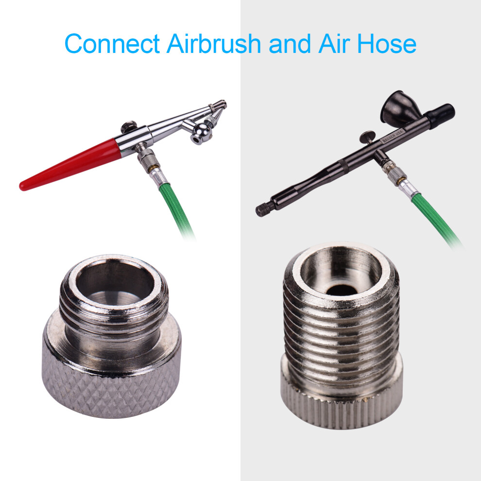9Pcs Airbrush Adapter Set: Reliable Fittings For All Hose Types 4951362356648