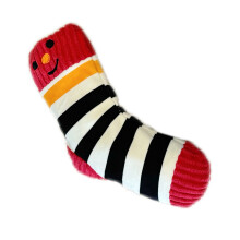 Soft Plush Sock Chewing Toy Lovely Squeaky Toy Safe Treats-B