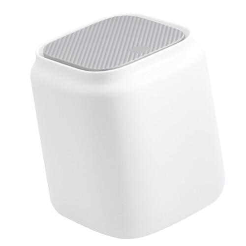 Desktop-Mülleimer mit Deckel, PP, Weiß, Mini, 265 g