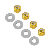 Gelbe Aluminium-Rad-Sechskant-Sicherungmutter für 1/14 144001 RC-Auto
