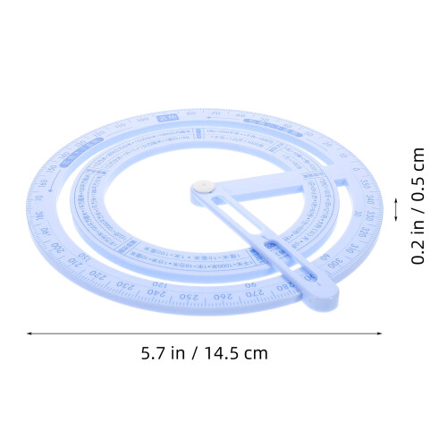 4 Pièces Circulaire Gravé Pour Mesure Précise Des Angles 2