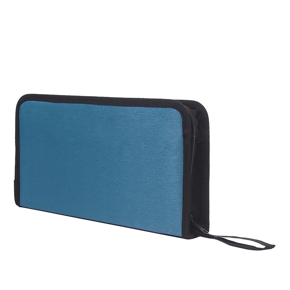 For 80Pcs Cd Storage Case- Cd Dvd Booklet Holder Cd Dvd- Blue 7704000163538