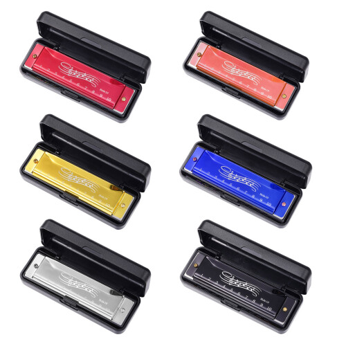 Key of C Chromatic Harmonica, Mouth Organ Harmonica for-Blue 1