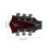Creatively Guitar Shape Buckle Belt DIY Components Western-Red 4