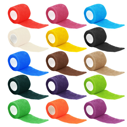 5 Pcs Elastic Cohesive Bandage Self Adhesive Bandage-sky blue 1