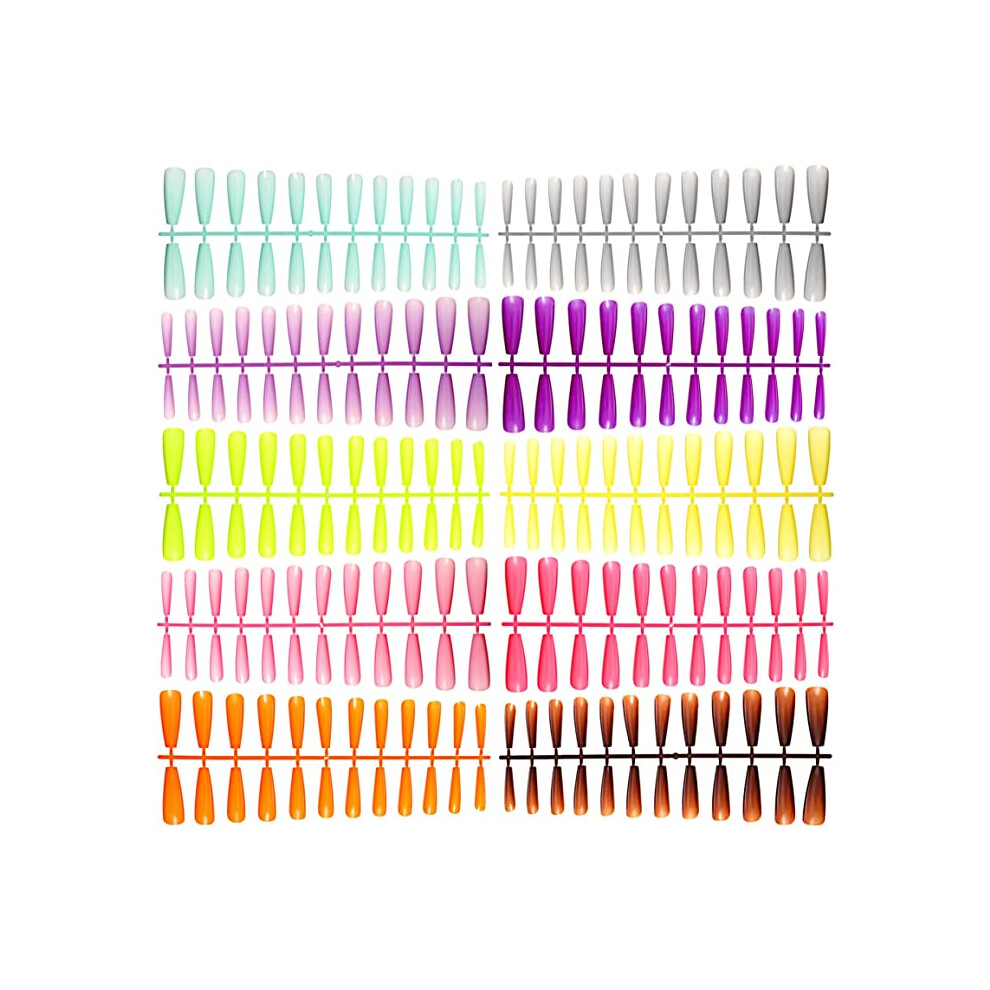 240 Pieces Fake Nail Tips False Fingernail Fingernails DIY Manicure