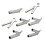 Speed Welding Nozzles Triangular Y Hot Air Guns-Round mouth 5mm 3