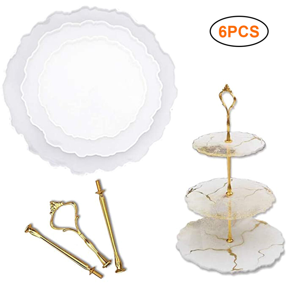 Innovative Agate Coaster Molds, Geode Silicone Molds for Resin Crafting, Easy Demold with Soap Water, Versatile Home Decor Solutions, Includes Stainle-image-OPC-PN27RHP-NEW