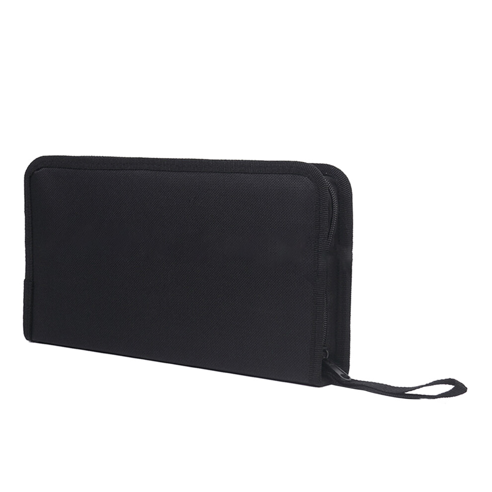 80Pcs Cd Dvd Discs Mercerized Fabric Handbag Cd Storage- Black 7704000163101