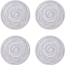 Elegantes porta-copos de cerâmica diatomita, com absorção de água e base de cortiça para maior aderência, ideais para reuniões de escritório