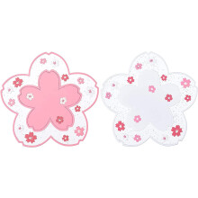 Porta-copos estilo japonês, tapetes de silicone antiderrapantes e resistentes ao calor para mesa de centro, fáceis de limpar, design vibrante para