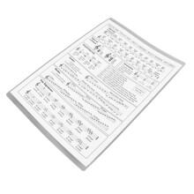 Tragbares Harfengriff-Diagramm für Anfänger – Langlebiges, beschichtetes Papier Zubehör