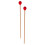 2St Marimba Stokjes Rood Beukenhout Nylon Voor Percussie 8