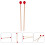 2St Marimba Stokjes Rood Beukenhout Nylon Voor Percussie 5