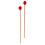 2St Marimba Stokjes Rood Beukenhout Nylon Voor Percussie 7