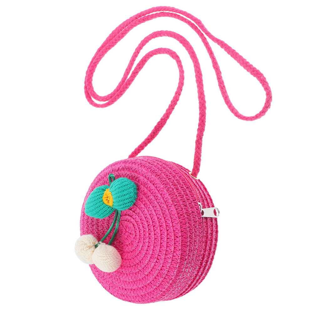 Cute Crossbody Portemonnee , Handgeweven Rieten-image