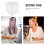 Donna Camicia Colletto Finto in Bianco 9
