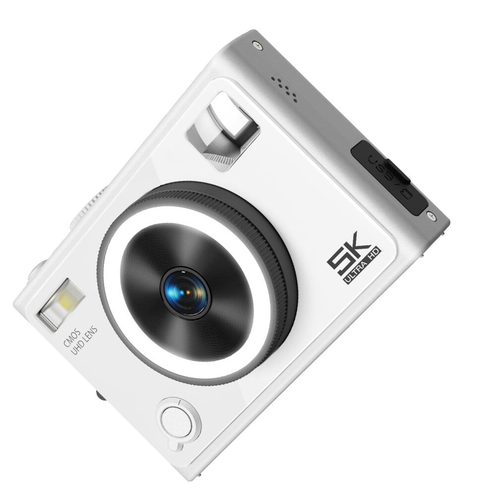 5K Digital Camera 64Mp Sensoring With Autofocus And Beauty Perfectly For Teens And Adults Travel Camera White 9323874021058