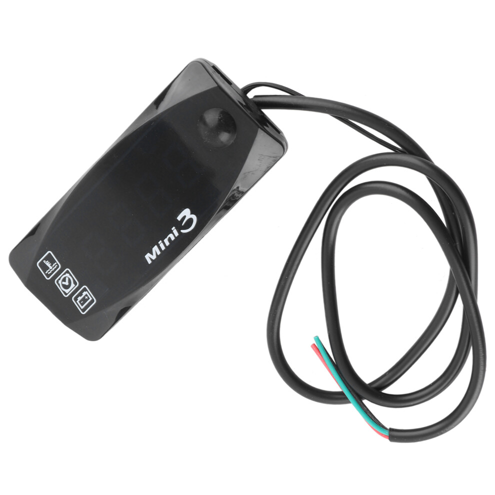 Car Marine Voltage & Temp Monitor 10-14V Digital 3-In-1 Voltmeter & Clock Gauge 3751362362387