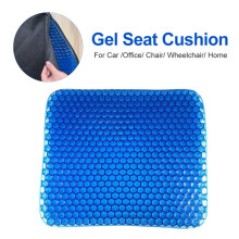 Almofada de gel para assento de carro e escritório, supermacia e resistente à deformação. Capa lavável e antiderrapante. Design amplo e