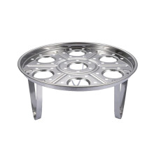 Stoomrek van roestvrij staal, multifunctioneel kookaccessoire, perfect voor het stomen, koken en bakken van eieren in uw keuken.