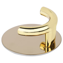 Gouden wandhangerhouder, zelfklevende, stevige haken voor een functionele, moderne uitstraling in keuken en badkamer, eenvoudig te installeren en te