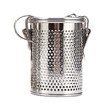 Filtro de malha fina multiuso para temperos, infusor de aço inoxidável, tampa rosqueada de aço inoxidável fácil de limpar, ideal para chá, sopa