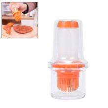 Siliconen kwast, oliedispenserfles met transparant reservoir voor gecontroleerde olietoevoer, ideaal voor koken en barbecueën, hittebestendig