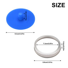 Sistema de fermentação sem água com válvula de ar para potes de conserva. Tampas de silicone premium com liberação automática de gás, ideais