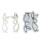 Handgemaakte Cement Gips Konijntjes Standbeeld Mold Easters 1